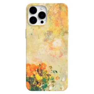 Çiçek Desenli Yağlı Boya Tasarım Telefon Kılıfı