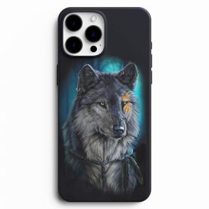 Küpeli Kurt Baskılı Telefon Kılıfı