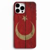 ahsap efektli turkiye bayragi tasarimli telefon kilifi