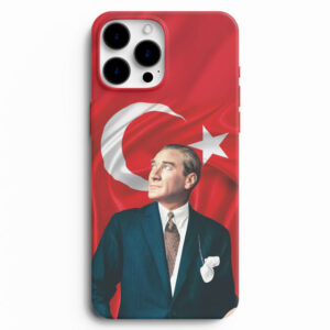 Atatürk Ve Bayrak Baskılı Telefon Kılıfı
