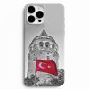 bayrak ve galata kulesi telefon kilifi. galata tasarimli cep telefonu kapaklari