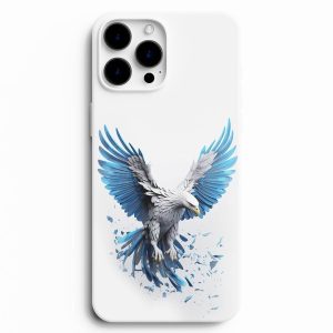 Mavi Kanatlı Uçan Kartal Telefon Kılıfı