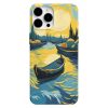 nehir ve kayik tasarimli van gogh telefon kilifi