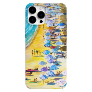 Plaj Ve Deniz Manzaralı Art Telefon Kılıfı