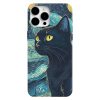 van gogh siyah kedi telefon kilifi 003322