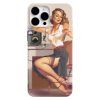 vintage amator radyo pinup girl telefon kilifi