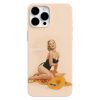 Vintage plajdaki kadin pinup telefon kilifi
