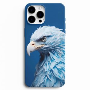 Beyaz Kartal Baskılı Özel Telefon Kapağı