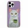 kahve icen asabi kedi telefon kilifi