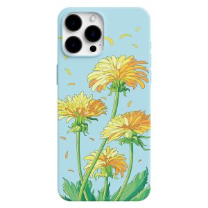Sarı Çiçekli Art Design Telefon Kılıfları