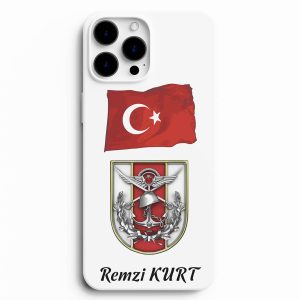 Tsk Logolu Bayrak Baskılı Telefon Kılıfı