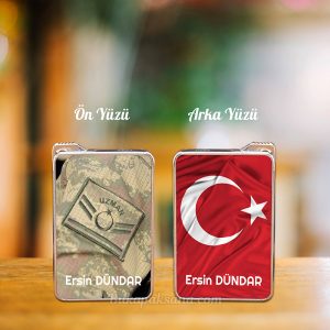 Uzman Çavuş Rütbesi Bayrak Tasarımlı Çakmak