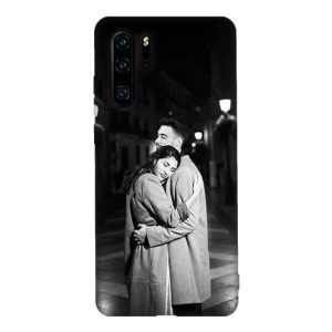 Huawei P30 Pro Resimli Telefon Kabı - Siyah Beyaz
