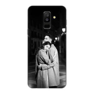 Samsung A6 Resimli Telefon Kılıfı - Siyah Beyaz