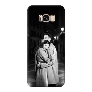 Samsung S8 Plus Resimli Telefon Kılıfı - Siyah Beyaz