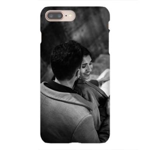 iPhone 8 Plus Resimli Telefon Kılıfı - Siyah Beyaz