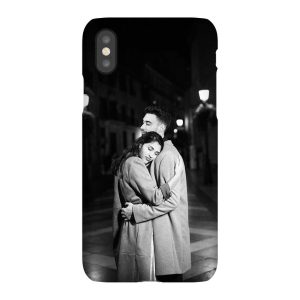 iPhone X Resimli Telefon Kılıfı - Siyah Beyaz