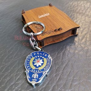 Alternative view of Polise Hediye Anahtarlık Ve Ahşap Hediye Kutusu