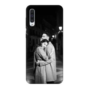 Samsung A50 Resimli Telefon Kılıfı - Siyah Beyaz