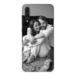 Samsung A70 Resimli Telefon Kılıfı - Siyah Beyaz