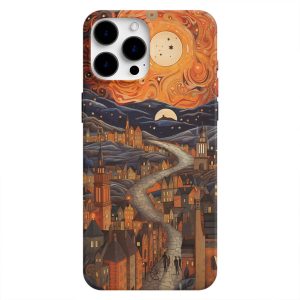 Şehir Ve Dolambaçlı Yol ART Telefon Kılıfı