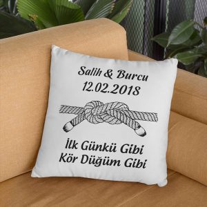 Sevgililere Hediye Kör Düğüm Gibi Yastık