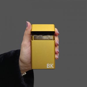 Sevgiliye Doğum Günü Hediyesi Gold Sigara Kutusu