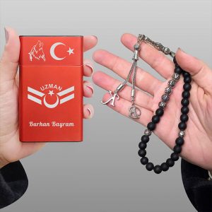 Uzman Çavuşa Hediye Sigara Kutusu Ve Tesbih
