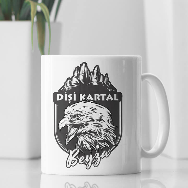Baba Kartal Yavru Kartal Kupa Bardak - Görsel 7