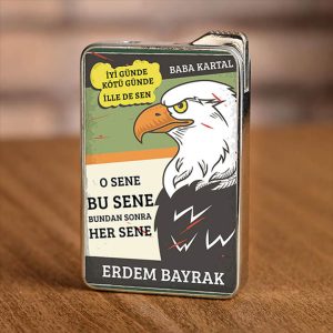 Kartal Baskılı İsme Özel Çakmak