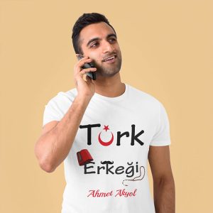 Türk Erkeği Tasarımlı Tişört Baskı