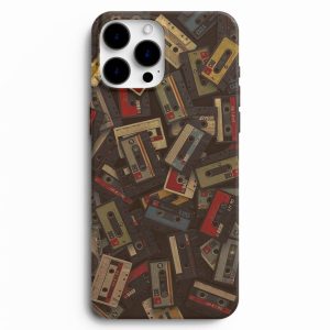Eski Kaset Resimleri İle Tasarlanmış Telefon Kılıfı