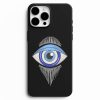 goz desenli siyah telefon kilifi