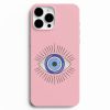 goz tasarimli ozel pembe renk telefon kabi