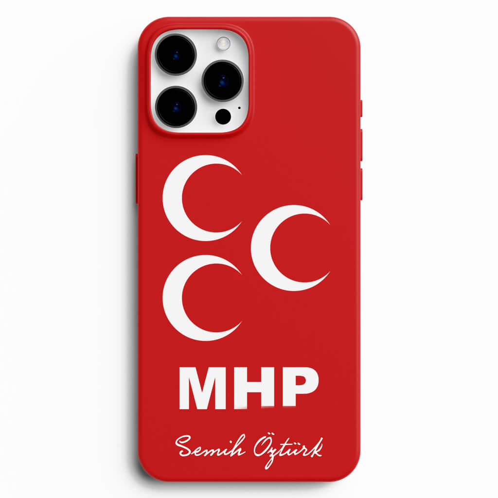 MHP Logosu Tasarımlı İsme Özel Telefon Kılıfı