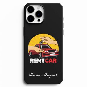 Rent A Car Tasarımlı İsme Özel Telefon Kılıfı