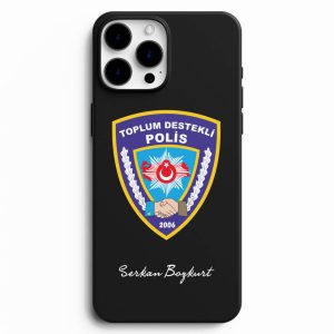 Toplum Destekli Polis Logosu Tasarımlı Telefon Kılıfı