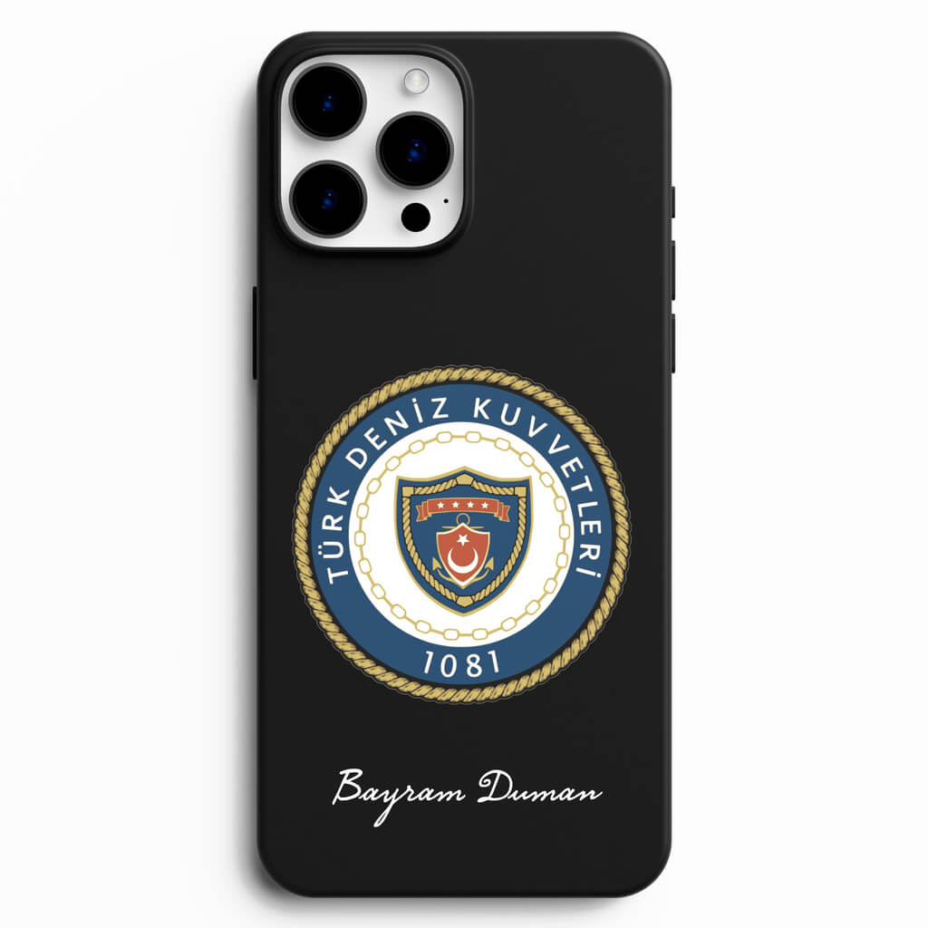 Türk Deniz Kuvvetleri Logosu İsme Özel Telefon Kılıfı