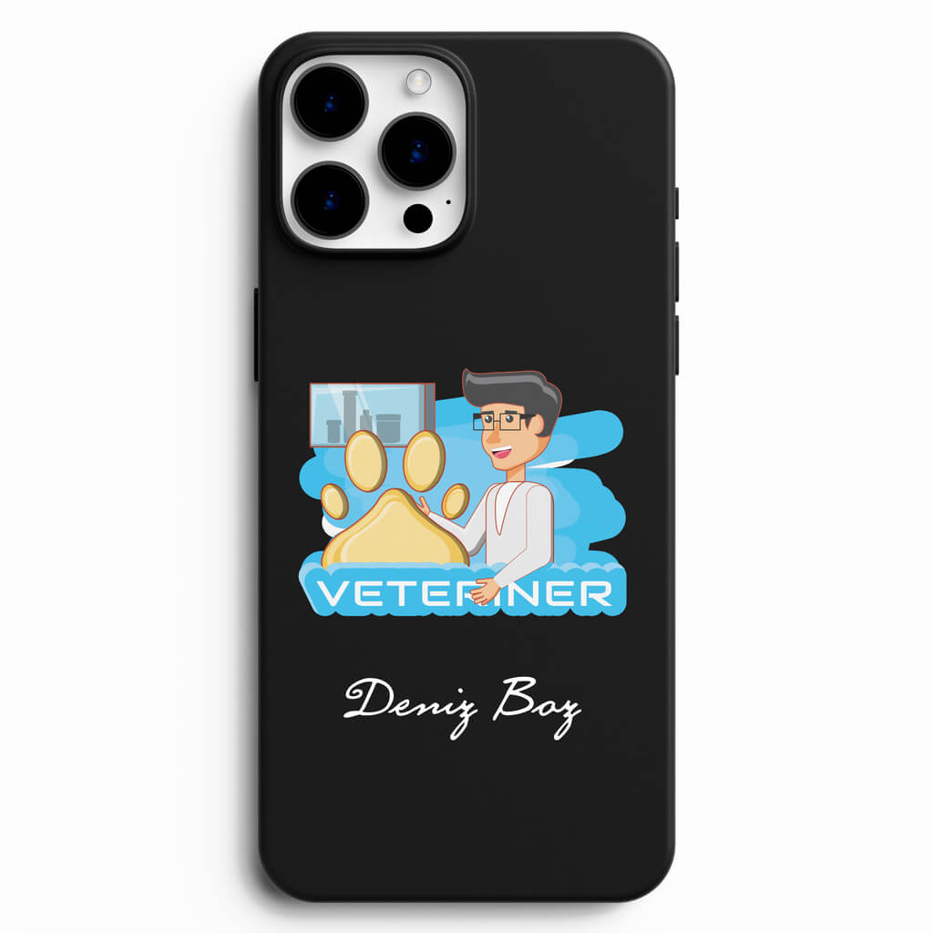 Veteriner Tasarımlı İsme Özel Telefon Kılıfı