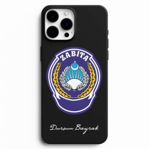 Zabıta Logosu Tasarımlı İsme Özel Telefon Kılıfı