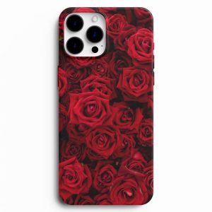 Kırmızı Güller İle Tasarlanmış Telefon Kılıfı