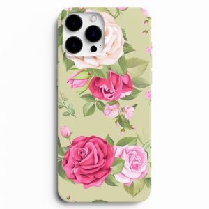 Kırmızı Ve Pembe Gül Baskılı Özel Telefon Kılıfı