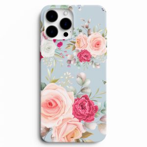 Pembe Ve Kırmızı Gül Resimli Telefon Kılıfı