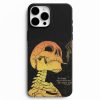Sigara ve iskelet desenli telefon kilifi