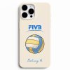 Voleyboll tasarimli isme ozel telefon kilifi