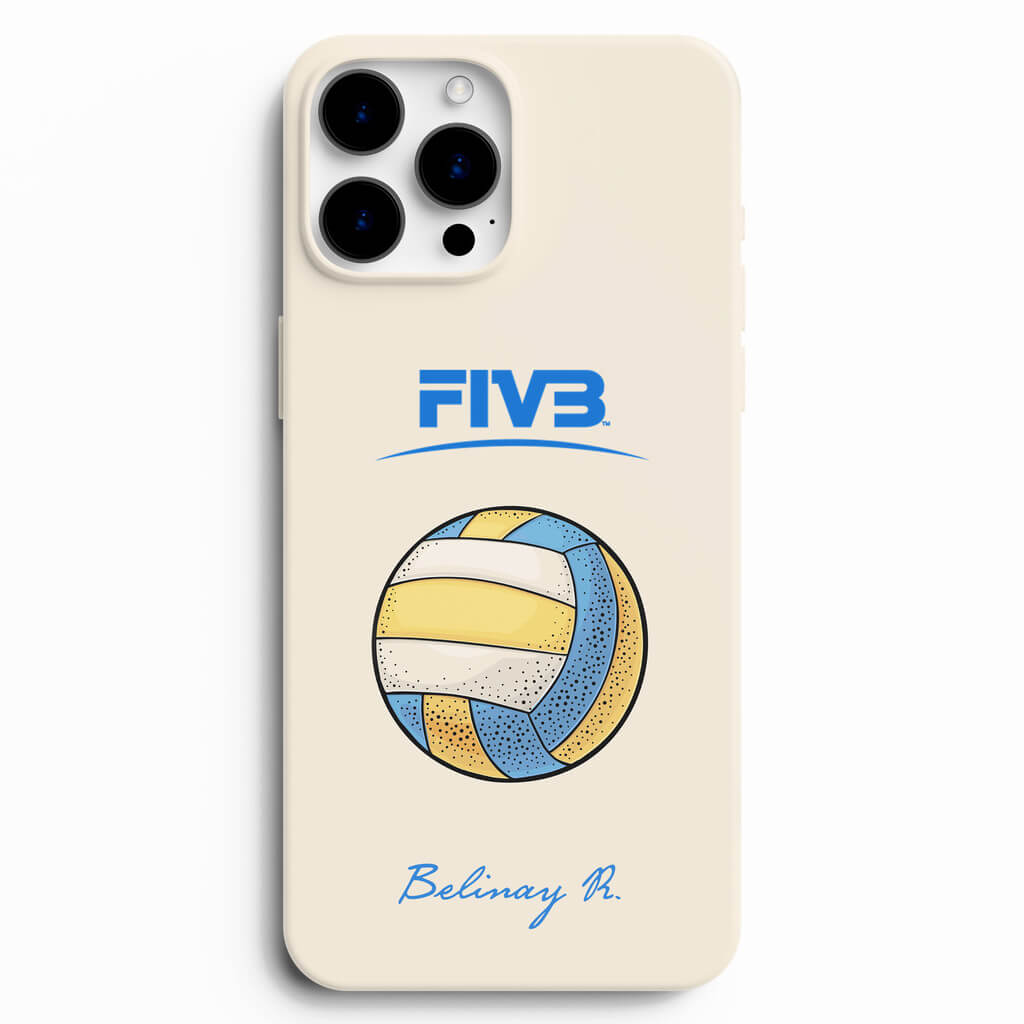 Voleybol Tasarımlı İsme Özel Telefon Kılıfı