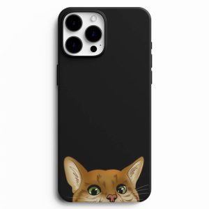 Alt Taraftan Bakan Kedi Tasarımlı Telefon Kılıfı