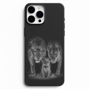 Aslan Ailesi Desenli Telefon Kılıfı