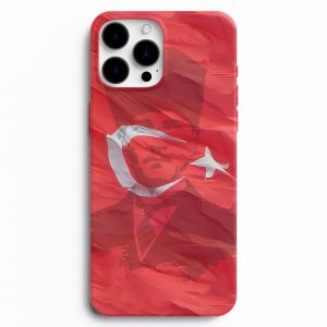 Atatürk Ve Bayrak Tasarımlı Telefon Kılıfı