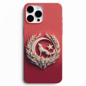 Ay Yıldız Kurt Ve Başak Baskılı Telefon Kılıfı